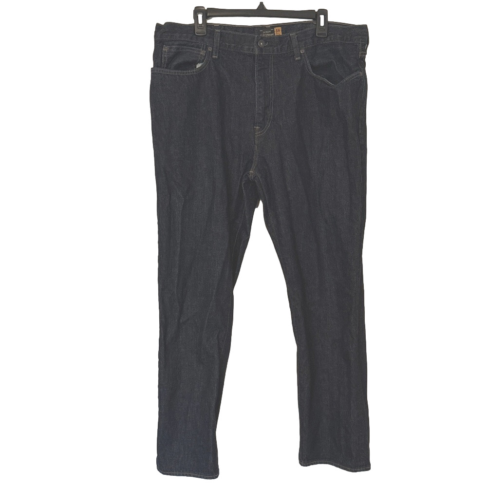 J.Crew Slim Straight Dark Wash Jeans Men’s Denim Classic Fit Size 38x32